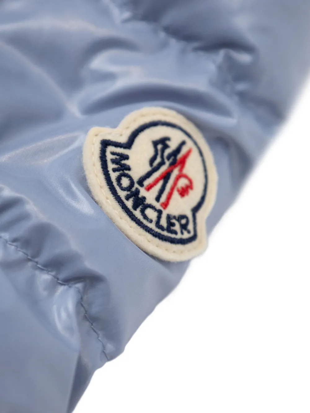 Moncler Enfant Donsjack met capuchon Blauw
