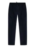 Moncler logo-patch drawstring track pants - Blue