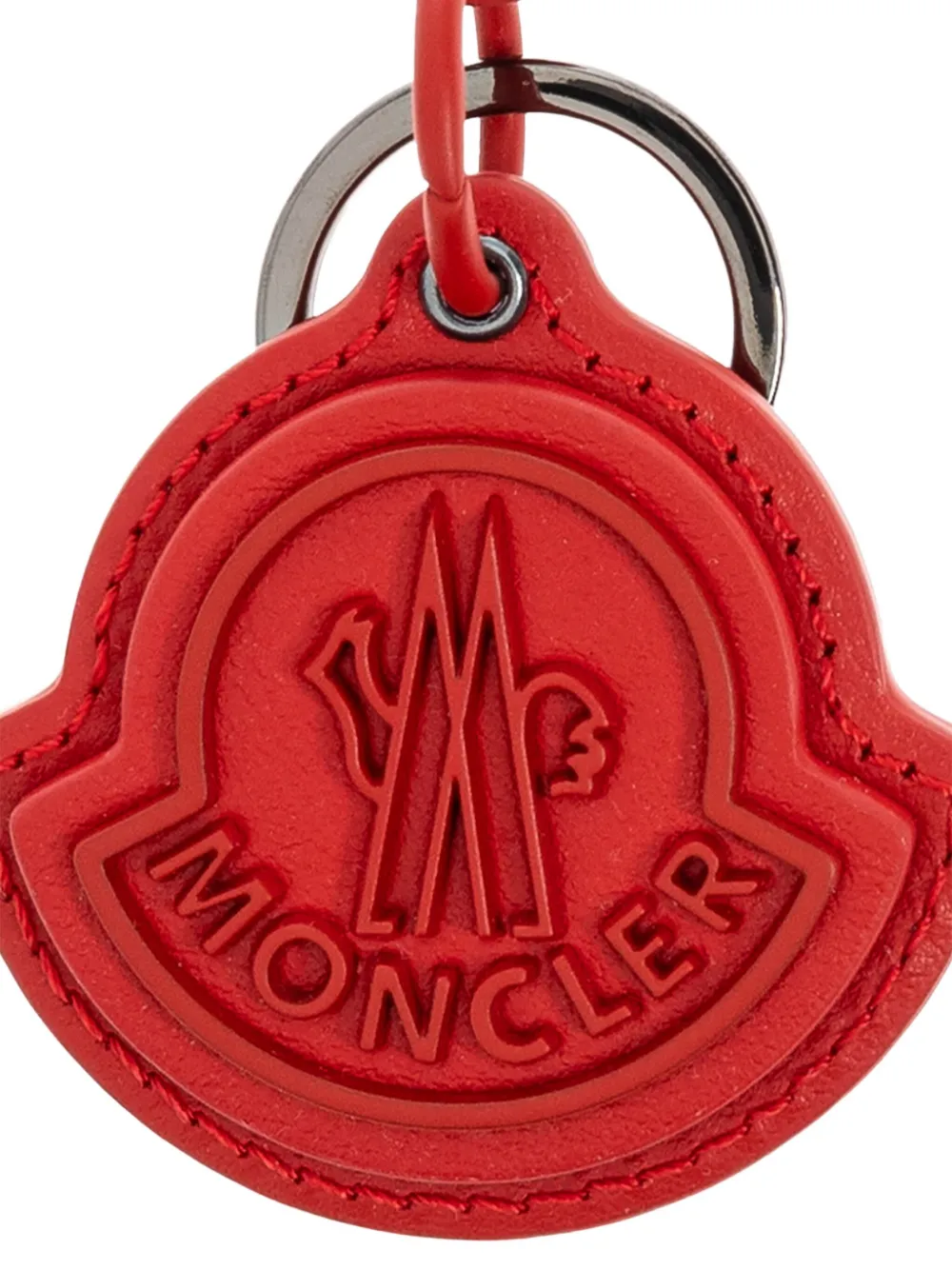 Moncler Leren sleutelhanger Rood