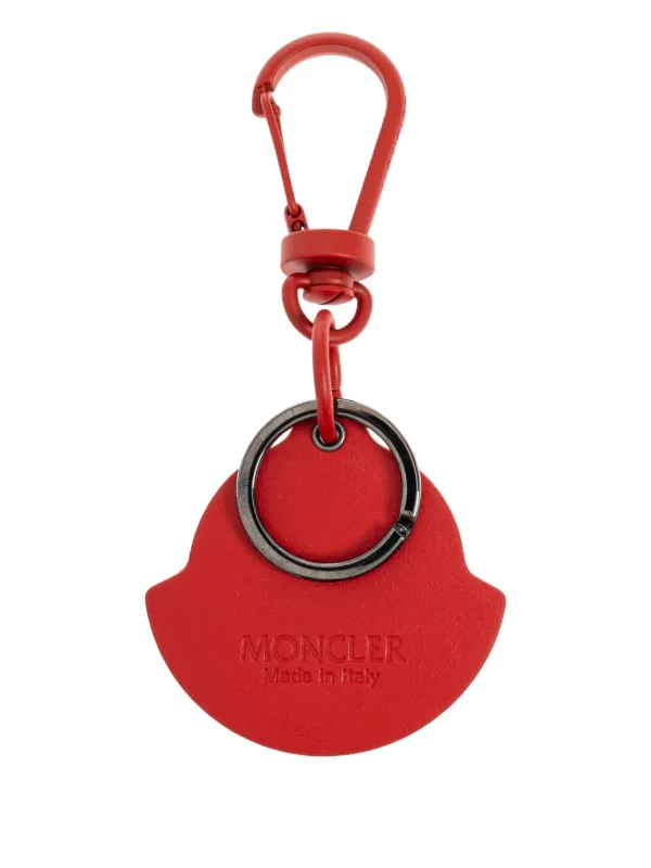 Moncler Portachiavi Con Logo Goffrato | Rosso | FARFETCH IT