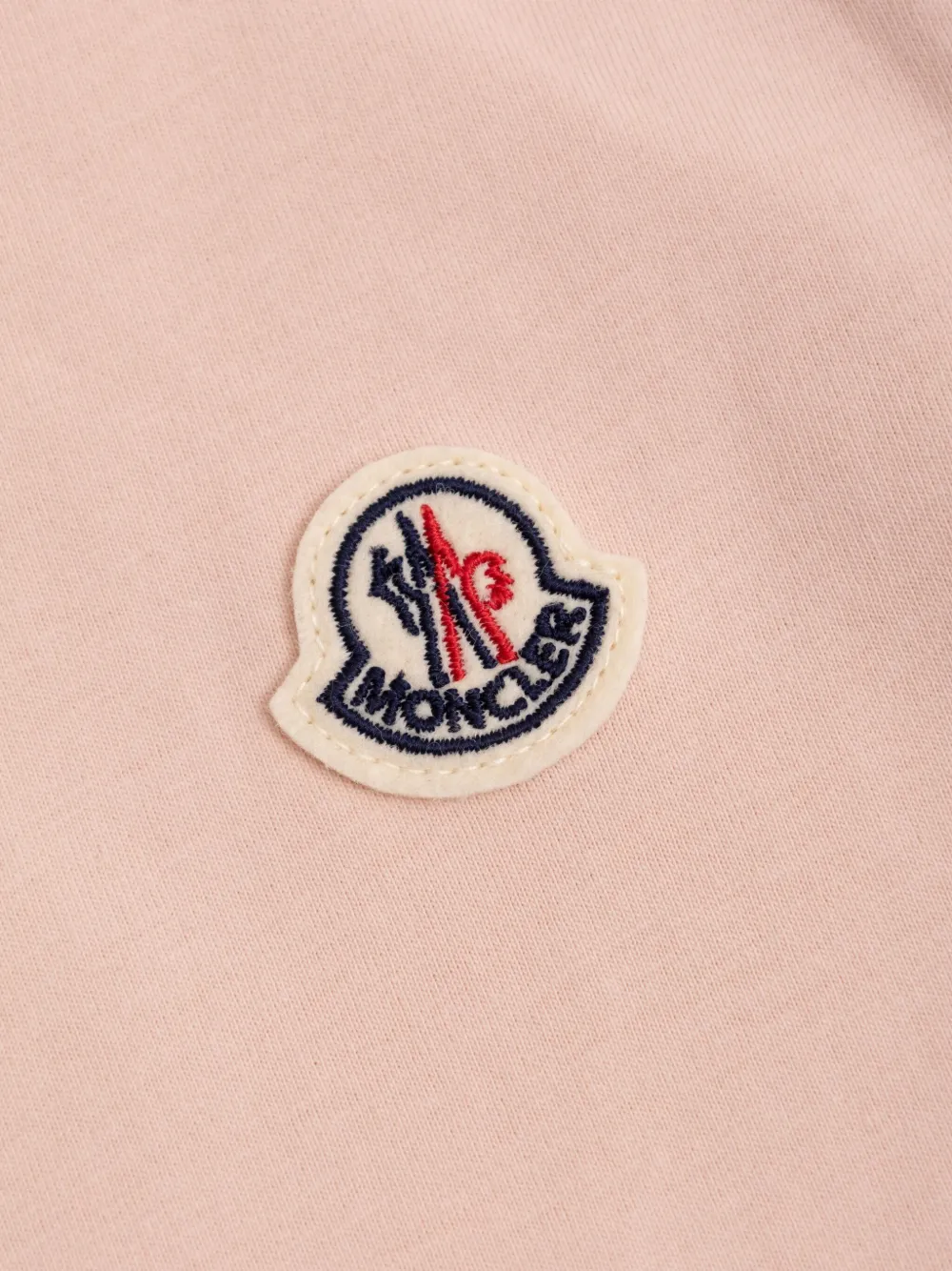 Moncler Enfant Drie katoenen T-shirts met logopatch Wit