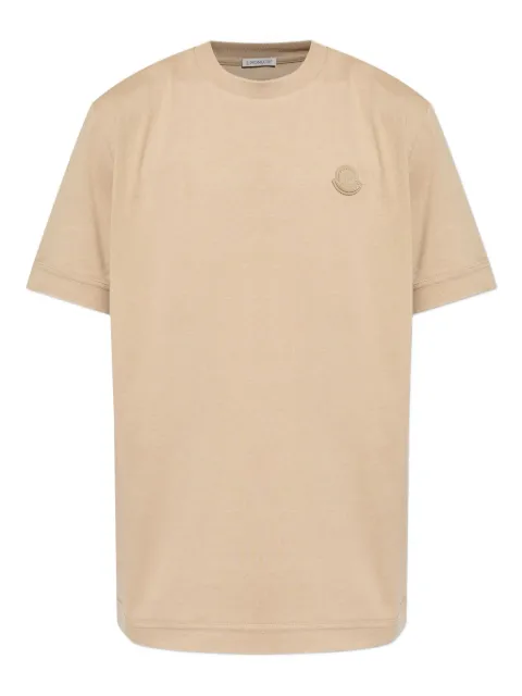 Moncler Katoenen T-shirt met logopatch