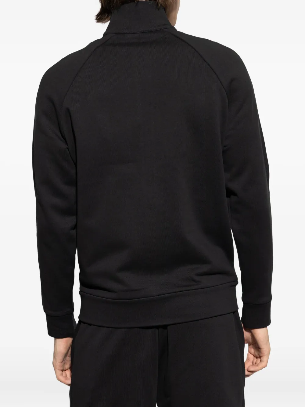 Moncler Sweater met logopatch en rits Zwart