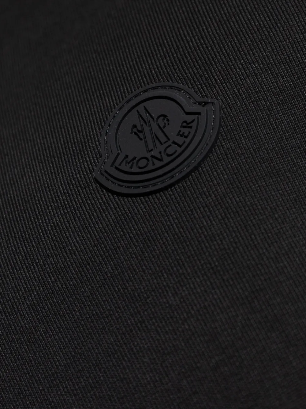 Moncler Sweater met logopatch en rits Zwart