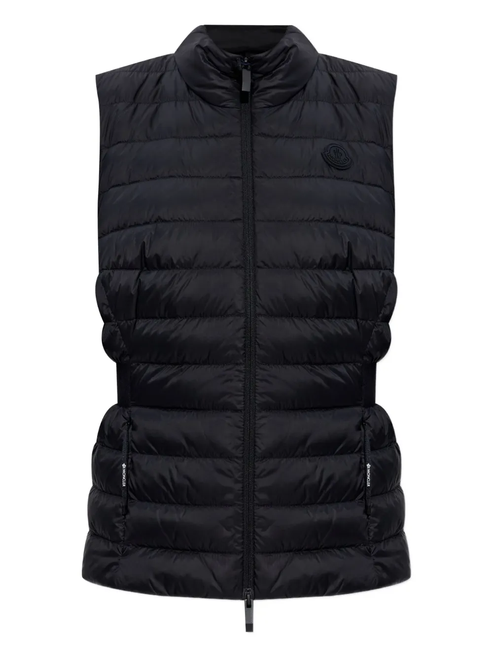 Moncler Valmarie gewatteerde mouwloze bodywarmer Zwart