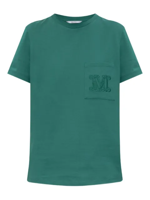 Max Mara T-Shirt mit Logo-Stickerei