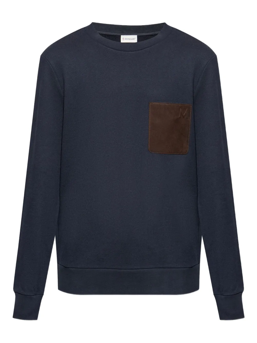 Moncler Sweater met opgestikte zak Blauw