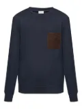 Moncler patch-pocket sweatshirt - Blue