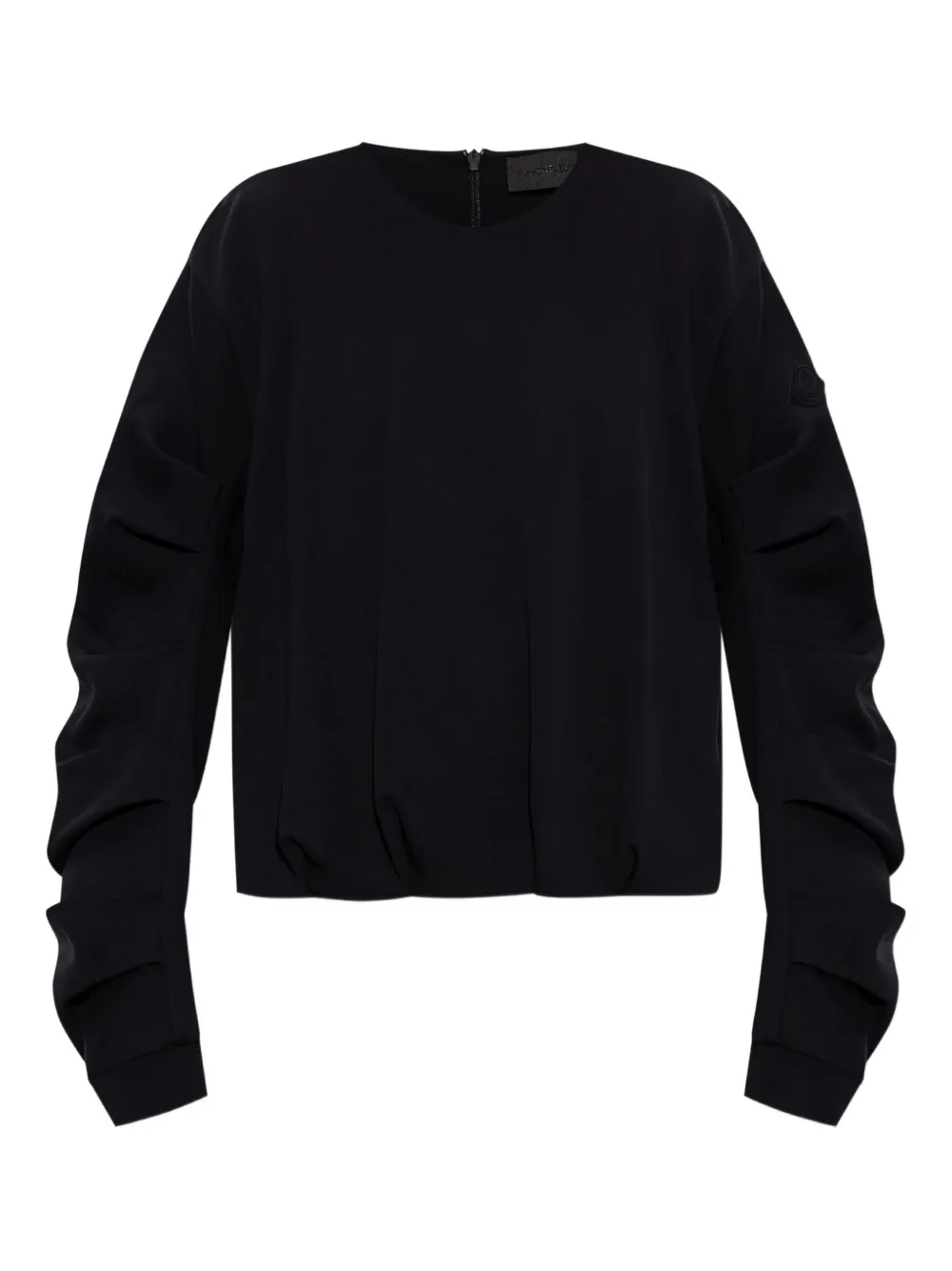 Moncler gathered-cuff sweatshirt | Black | Image 1