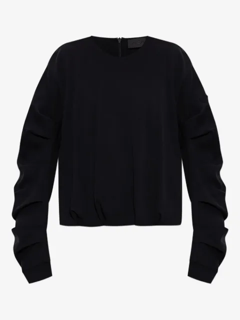 Moncler gathered-cuff sweatshirt
