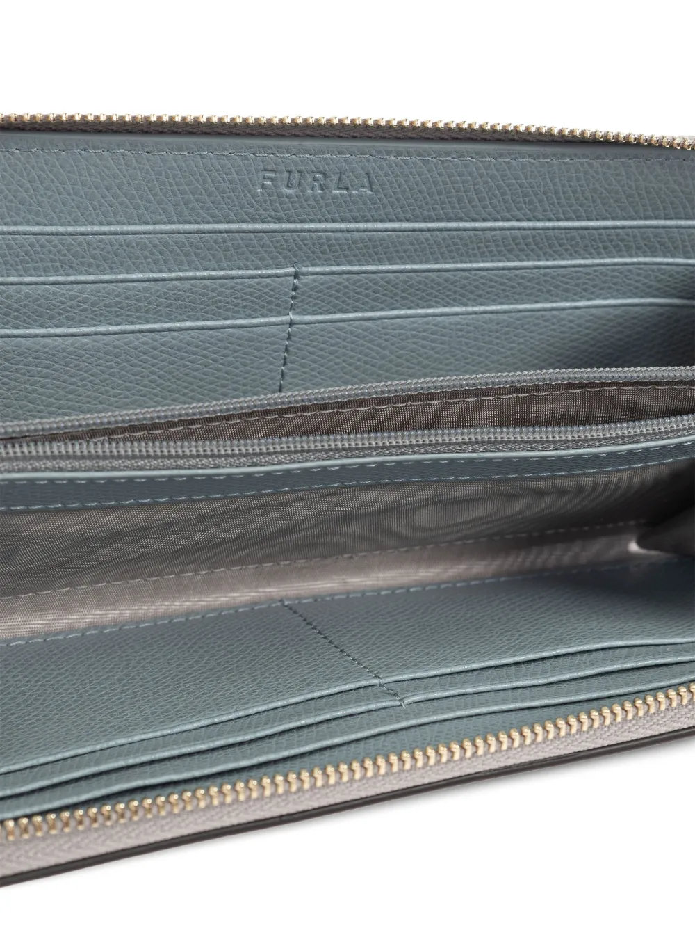 Furla Leren portemonnee Grijs