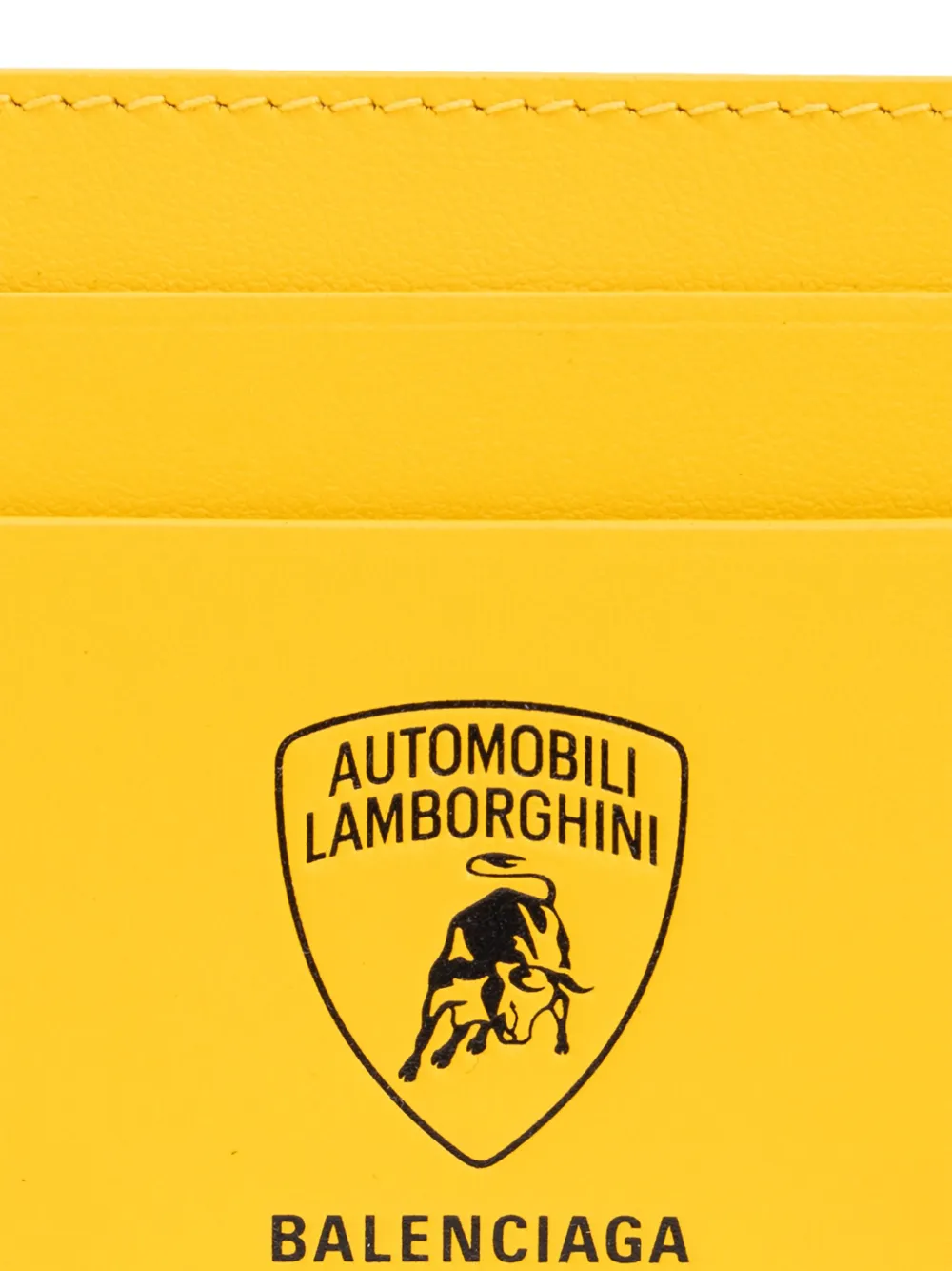 Balenciaga x Automobili Lamborghini leather card holder Geel