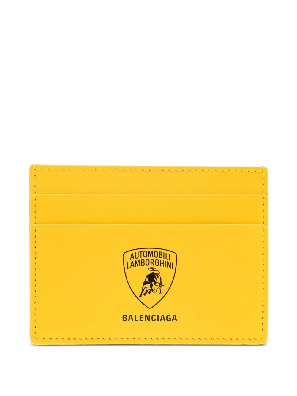 Balenciaga x Automobili Lamborghini leather card holder Geel