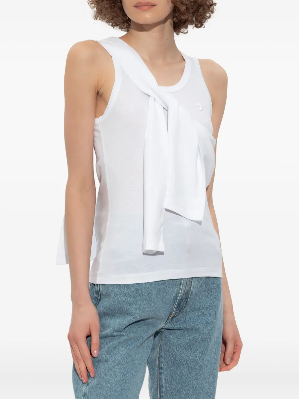 Coperni Top met striksluiting Wit