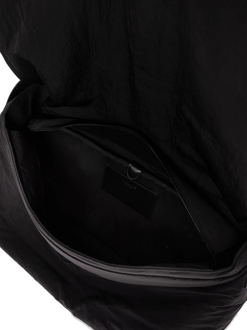 Jacquemus leather-trimmed padded tote bag Zwart