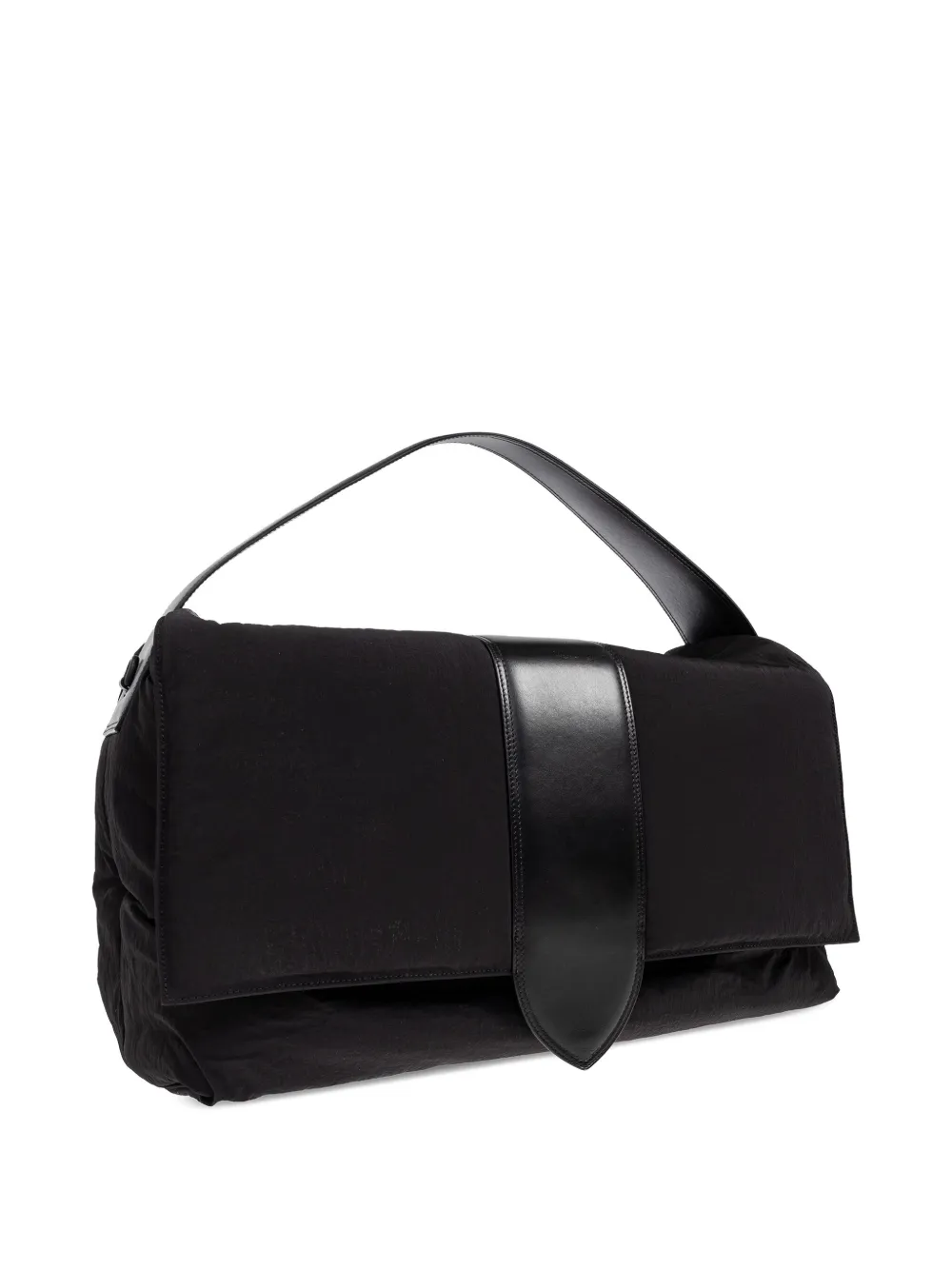 Jacquemus leather-trimmed padded tote bag Zwart
