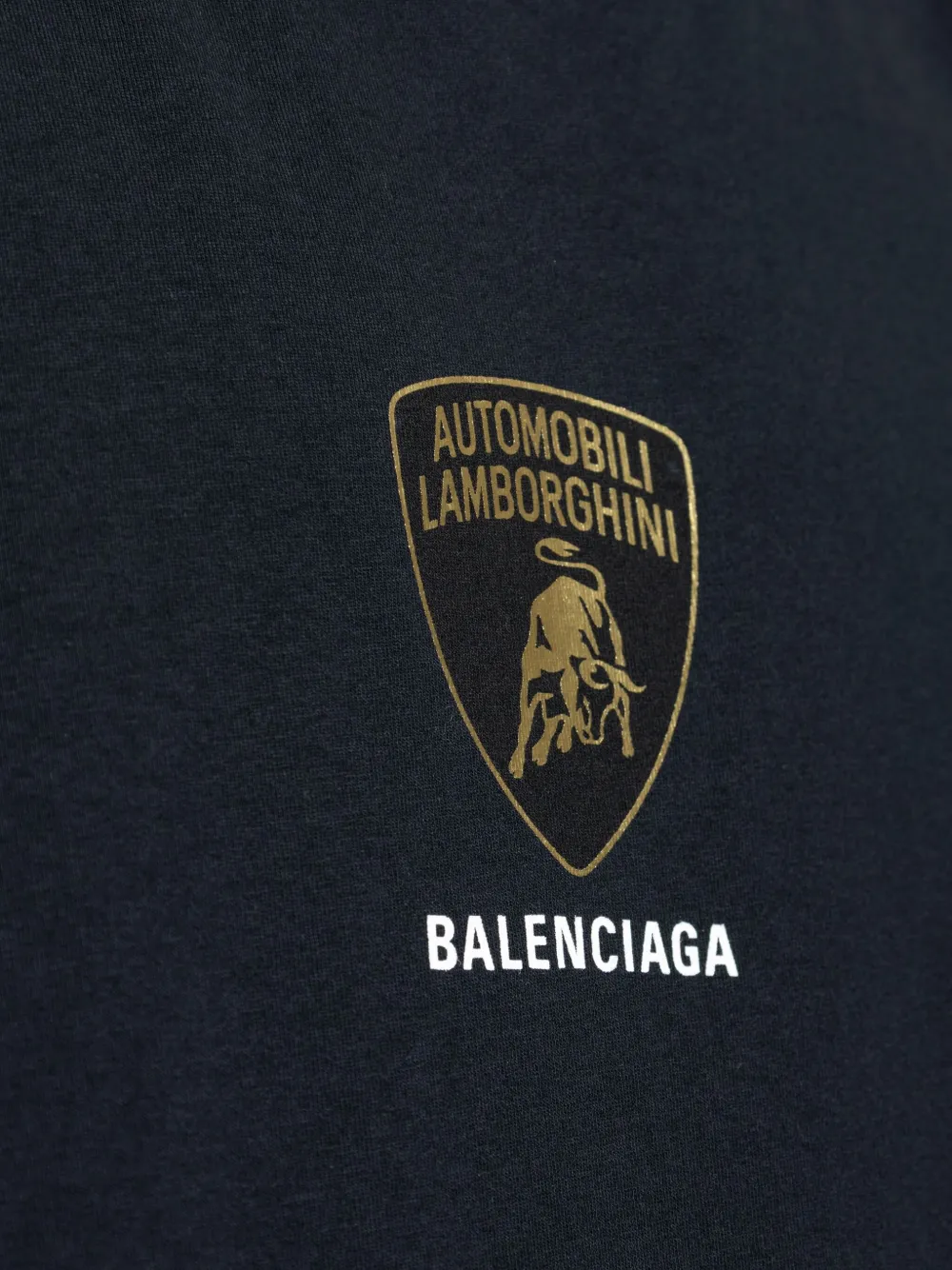 Balenciaga x Automobili Lamborghini T-shirt met logoprint Zwart