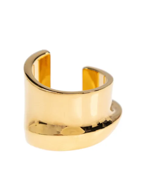 Jacquemus curved brass ring