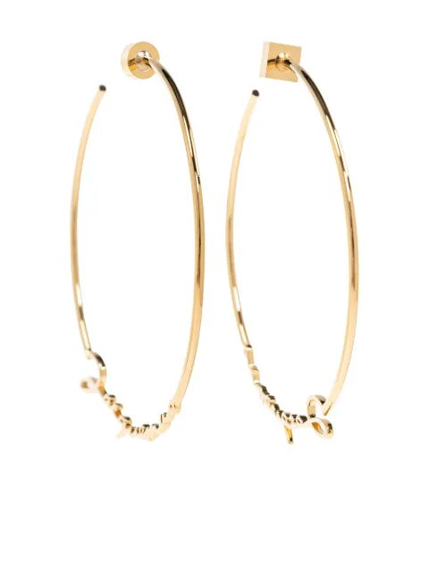 Jacquemus logo-lettering hoop earrings