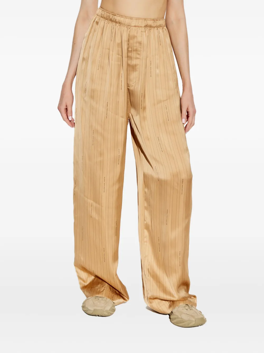 Balenciaga Gestreepte broek Beige