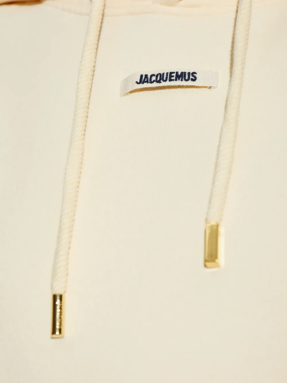 Jacquemus Hoodie met logopatch Beige