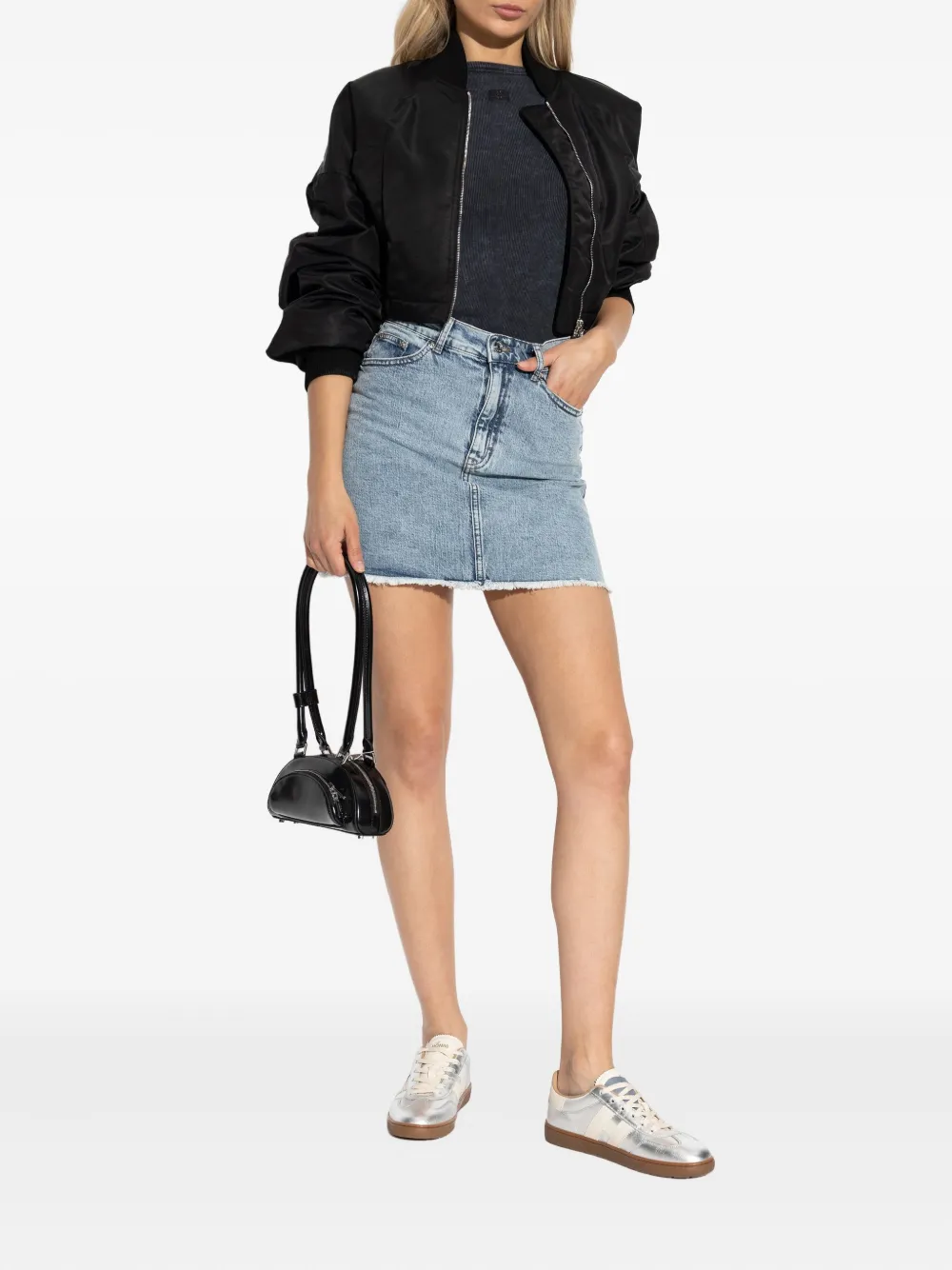Gestuz Gzdea high-waist denim rok Blauw