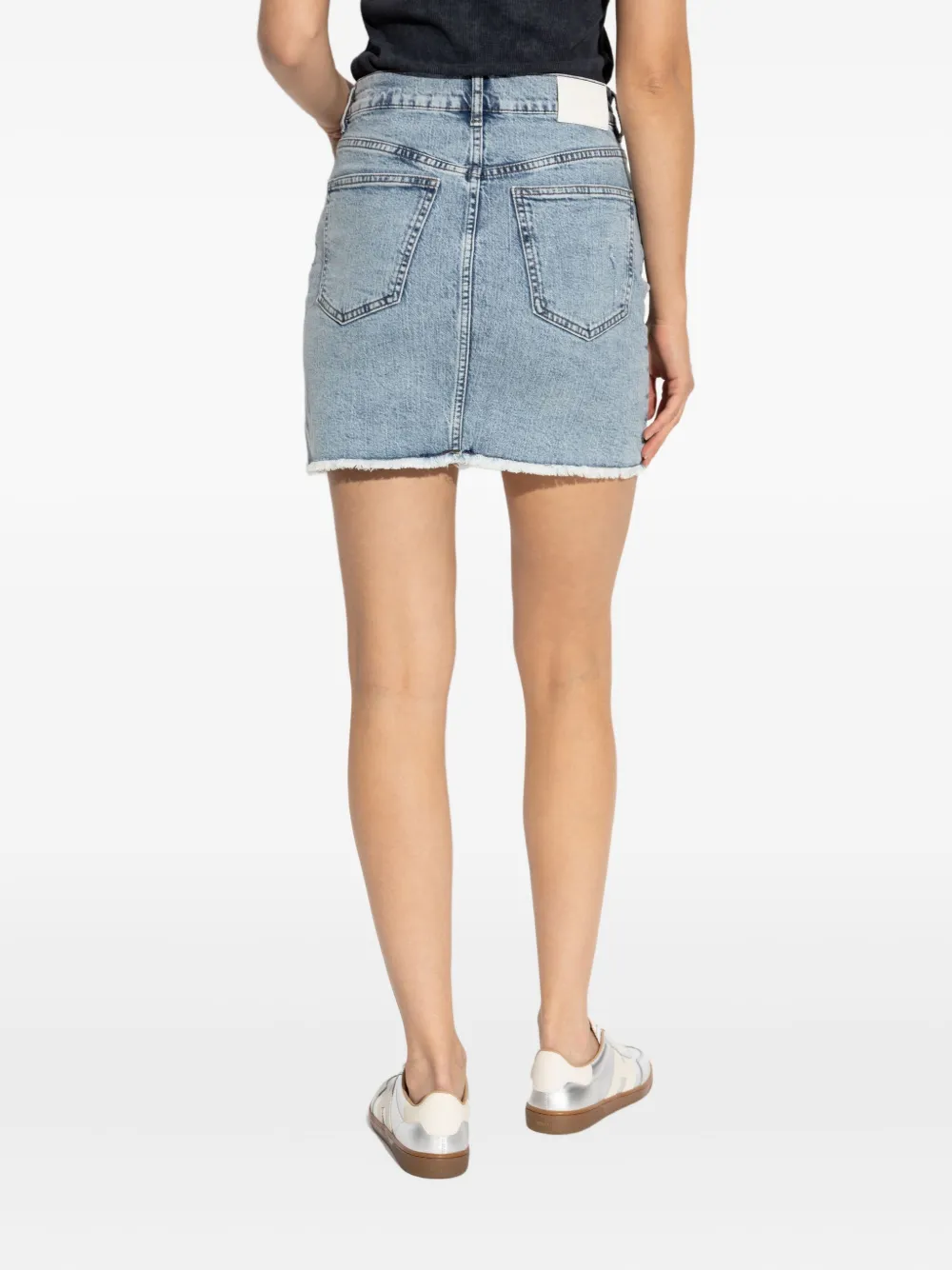 Gestuz Gzdea high-waist denim rok Blauw