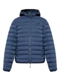 Ea7 Emporio Armani hooded quilted jacket - Blue