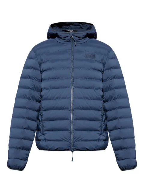 Ea7 Emporio Armani hooded quilted jacket