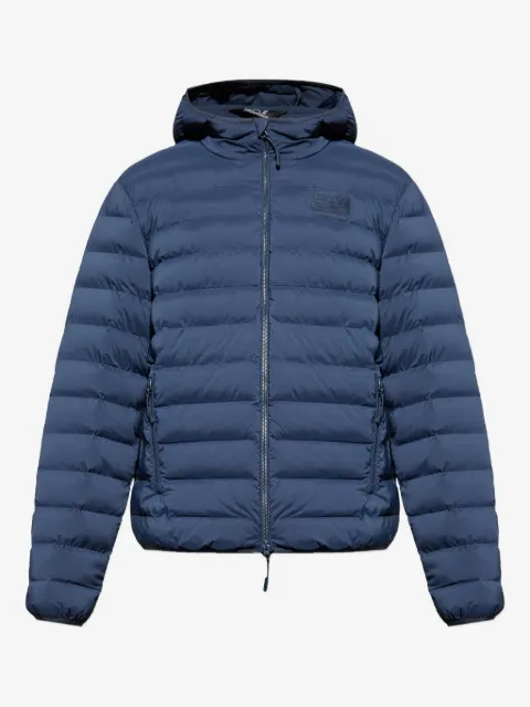 Ea7 Emporio Armani hooded quilted jacket