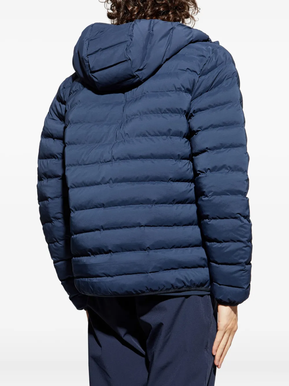 Ea7 Emporio Armani Gevoerd jack met capuchon Blauw