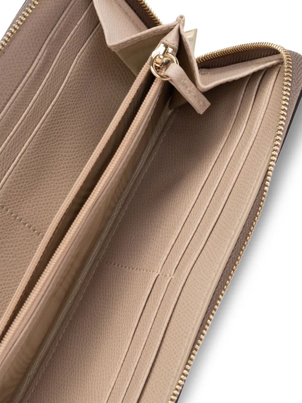 Furla Leren portemonnee Beige