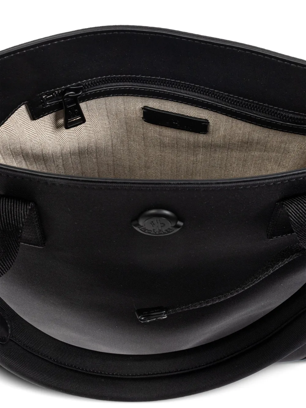 Moncler Pierrick shopper met logopatch Zwart