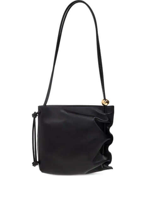 Furla ruched leather shoulder bag