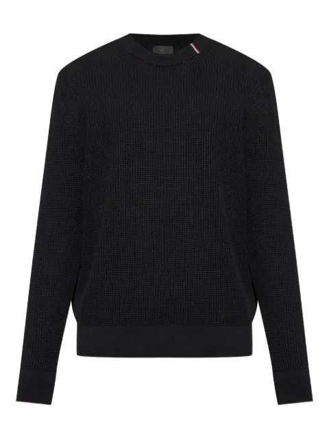 Moncler waffle-knit crew-neck sweater