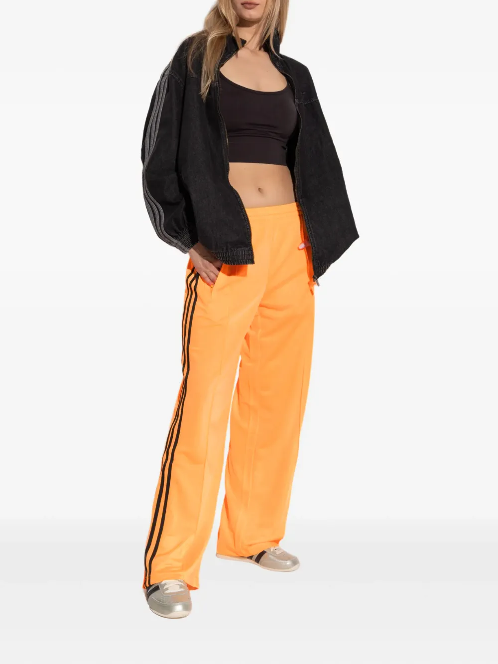 Wide-Leg Track Pants