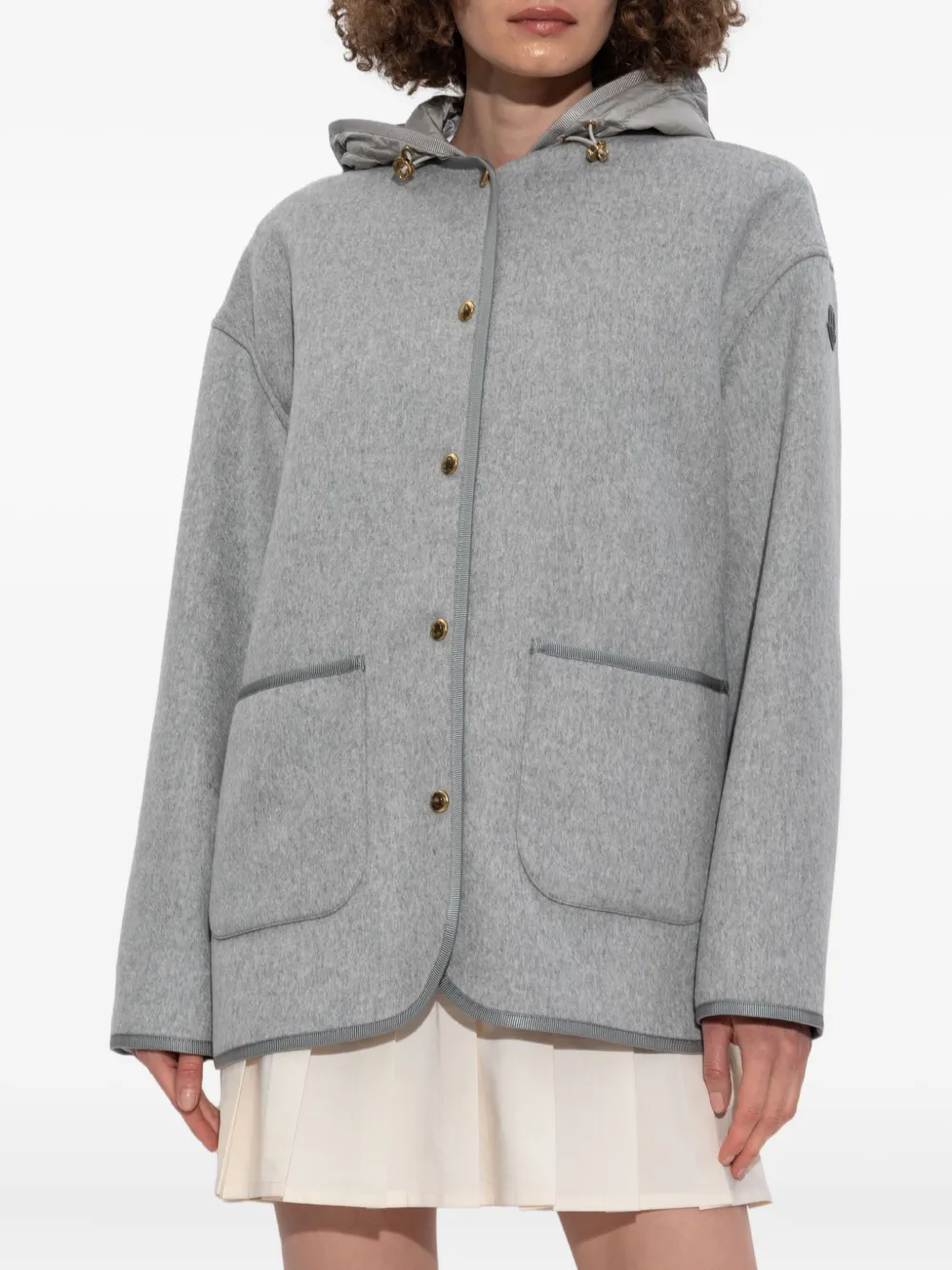 Moncler Jack met afneembaar vlak Grijs