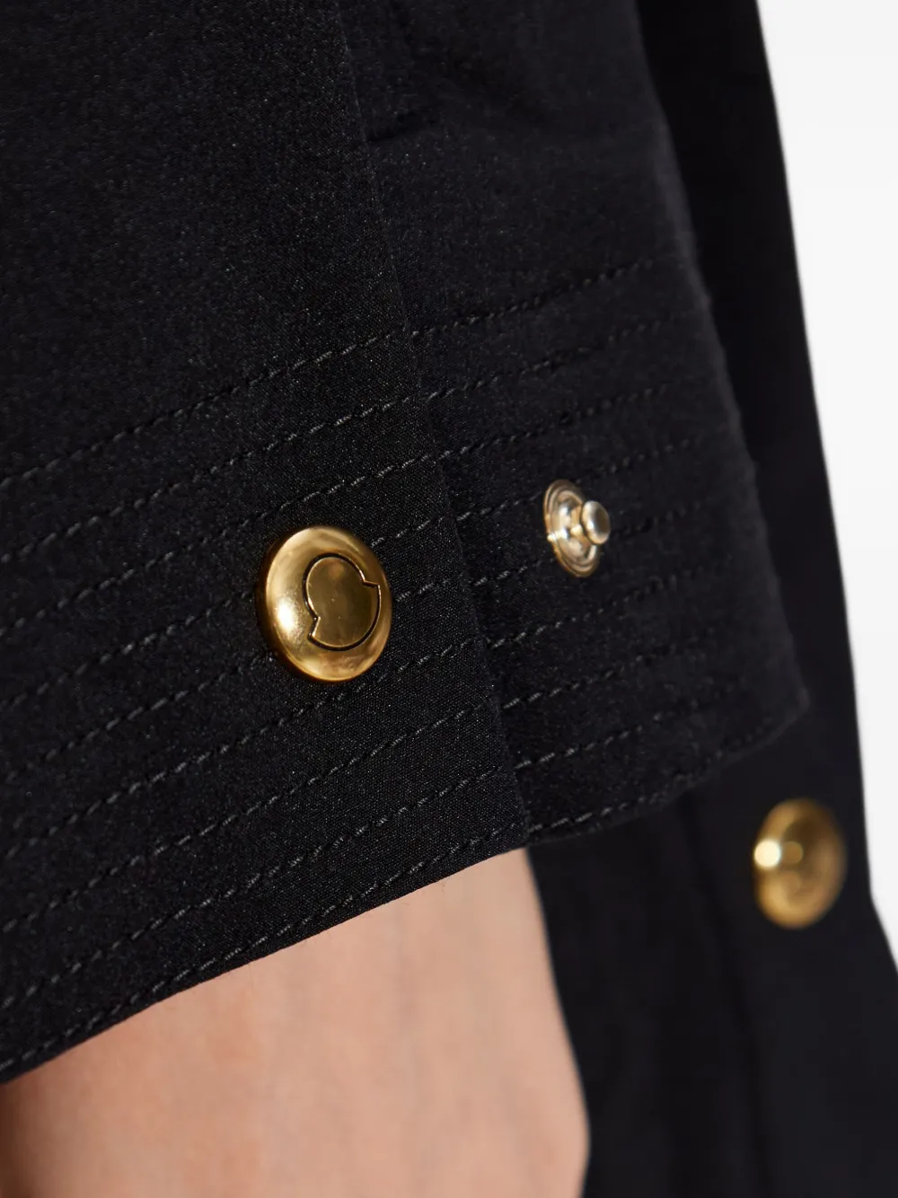 Moncler Gelaagde parka Zwart