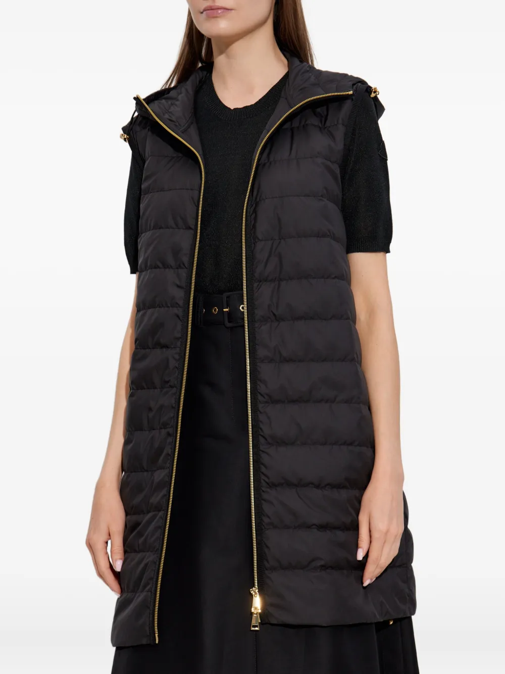 Moncler Gelaagde parka Zwart