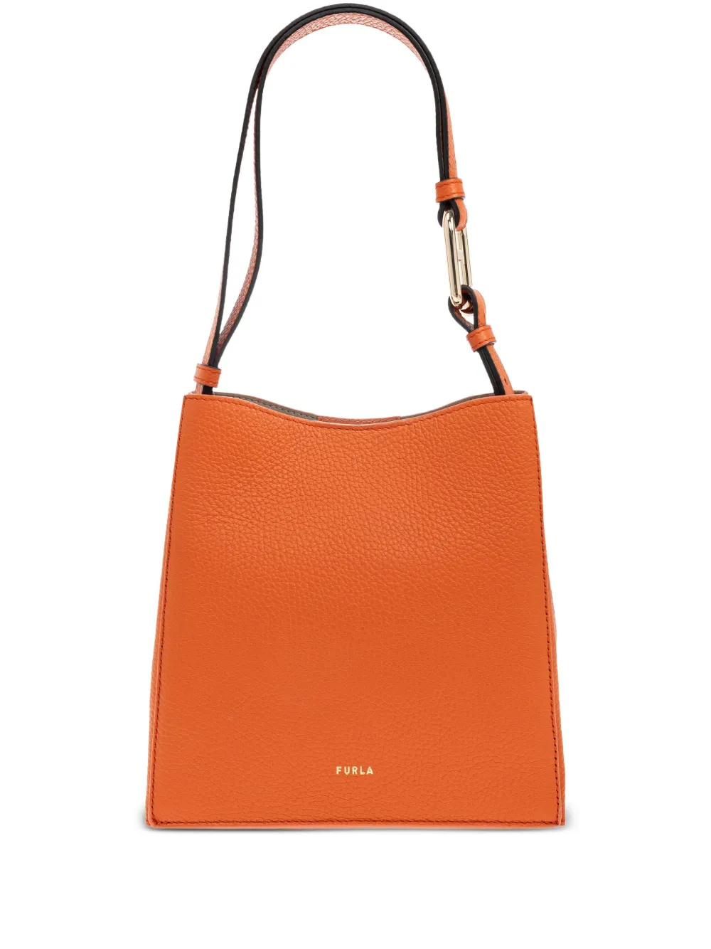 Furla mini Nuvola leather tote bag Oranje