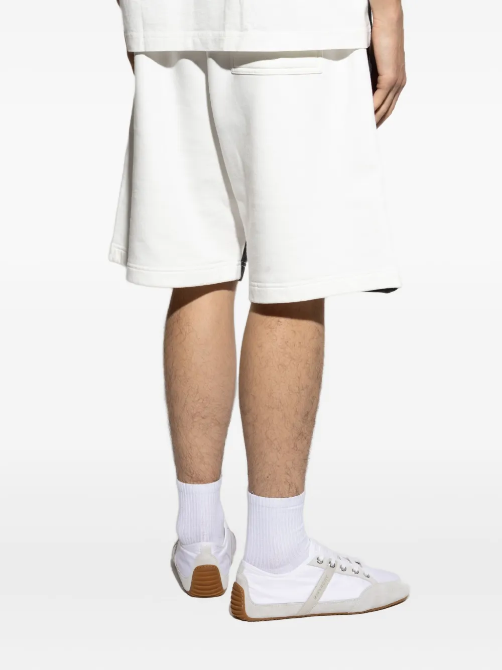Palm Angels Shorts met palmboomprint en trekkoord Zwart