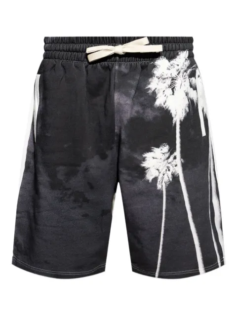 Palm Angels palm-tree print drawstring shorts