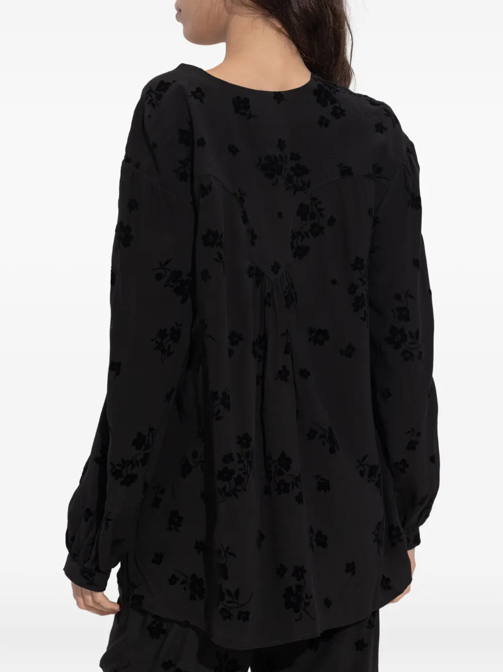 Zadig&Voltaire Blouse met veters Zwart