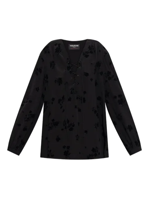 Zadig&Voltaire lace-up blouse