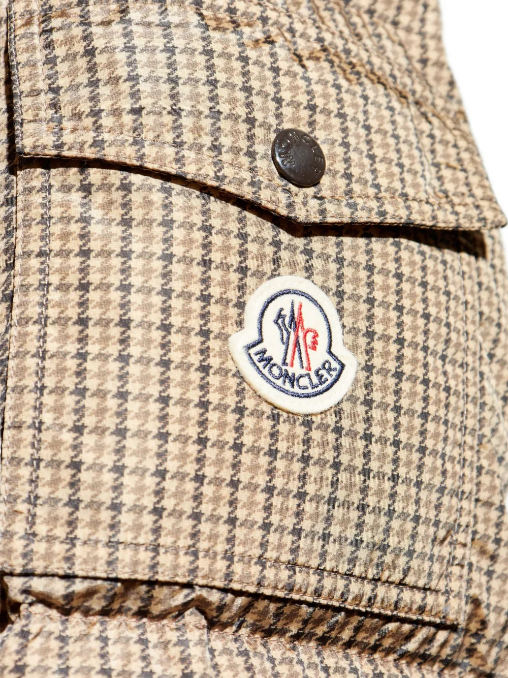 Moncler Jonage omkeerbaar gewatteerd jack Bruin