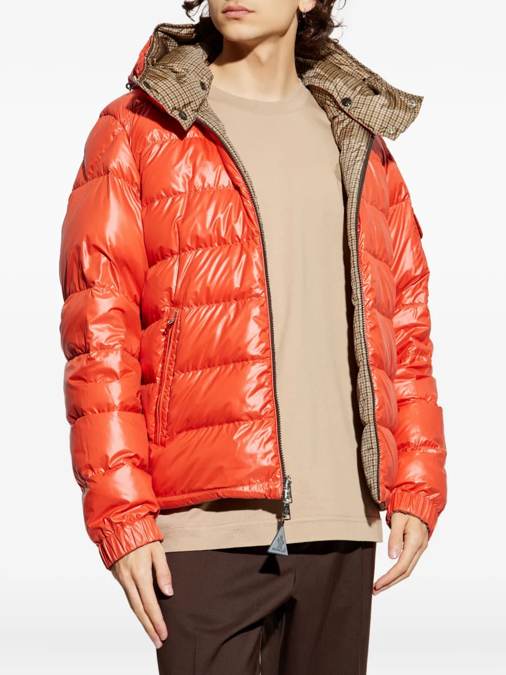 Moncler Jonage omkeerbaar gewatteerd jack Bruin