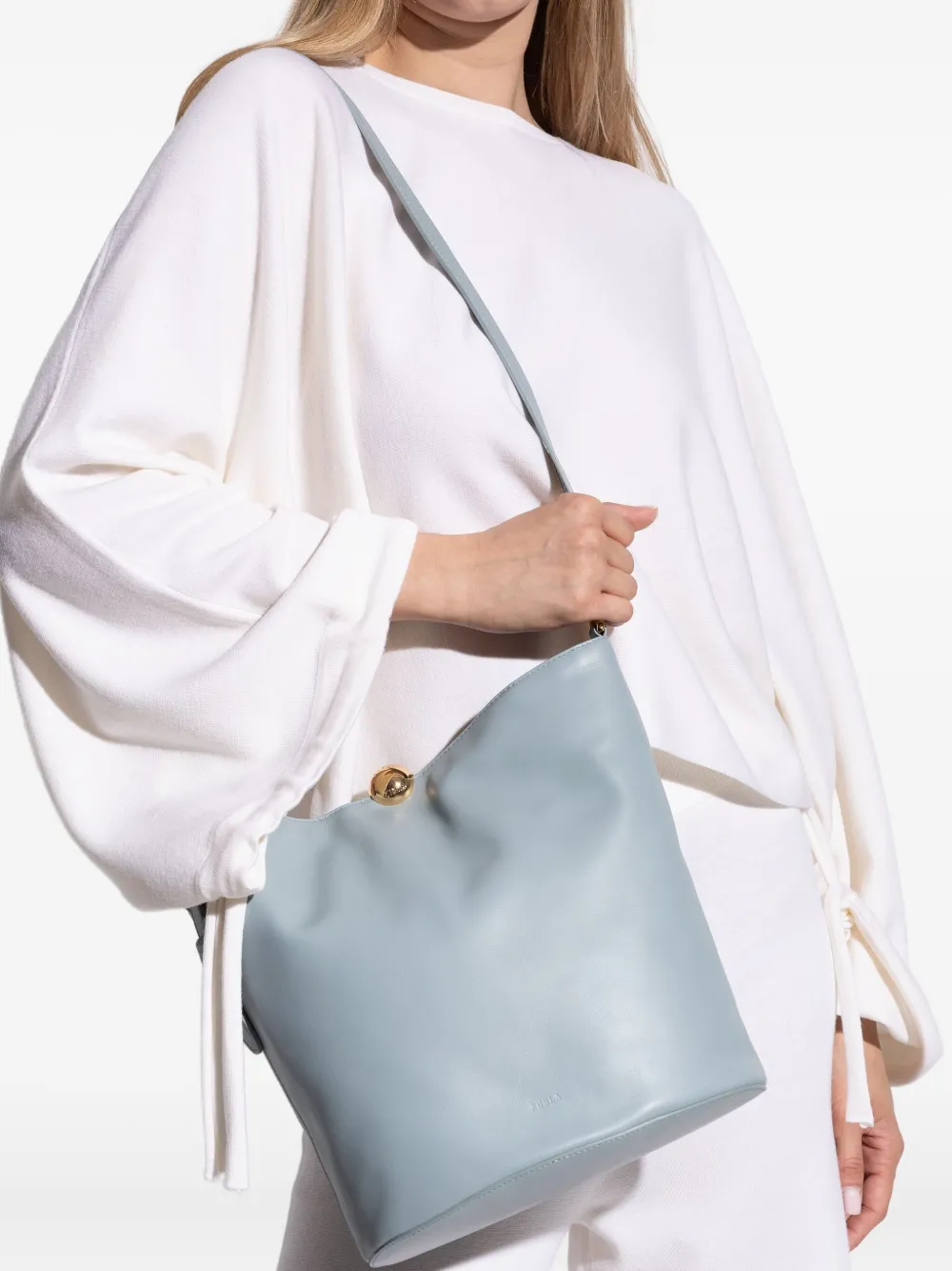 Furla small Sfera leather shoulder bag Blauw