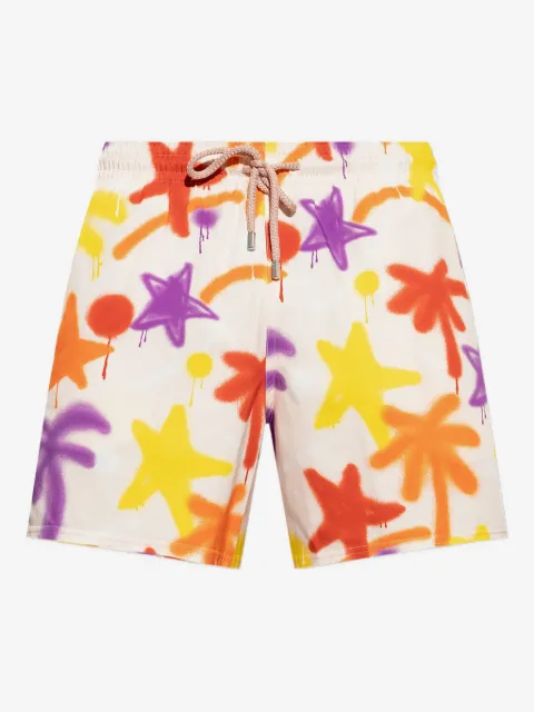 Palm Angels spray-paint swim shorts