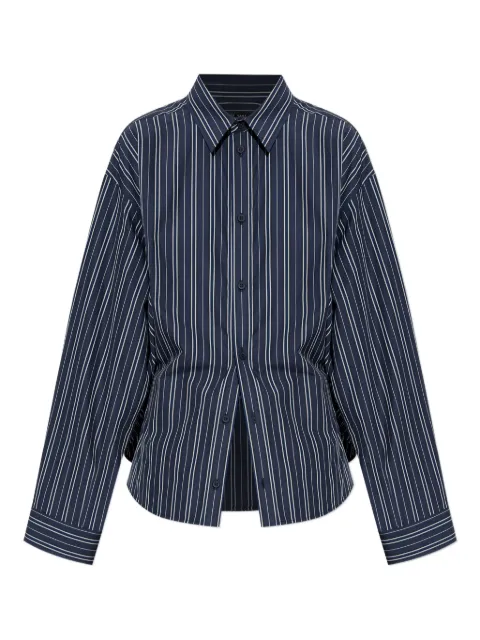 Balenciaga striped button-up shirt