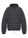 Ea7 Emporio Armani logo-patch padded jacket - Black
